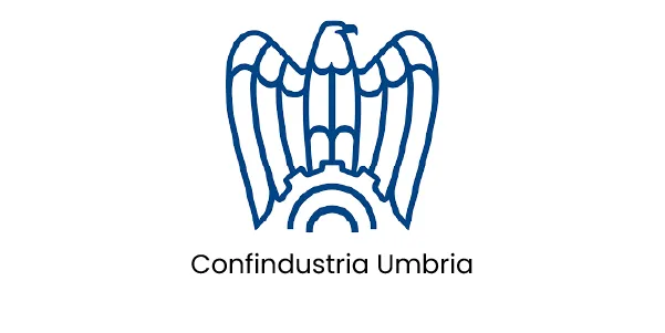 Logo di Confindustria Umbria con un'aquila stilizzata.