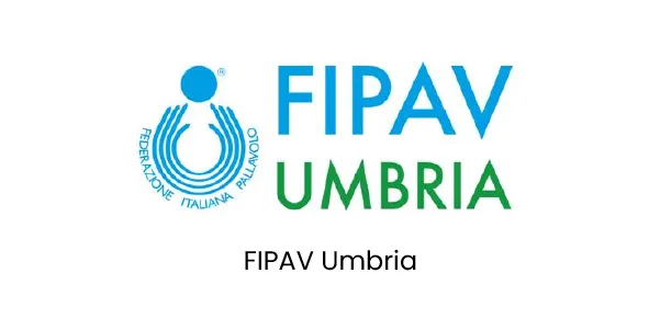 Logo FIPAV Umbria con simbolo della pallavolo.
