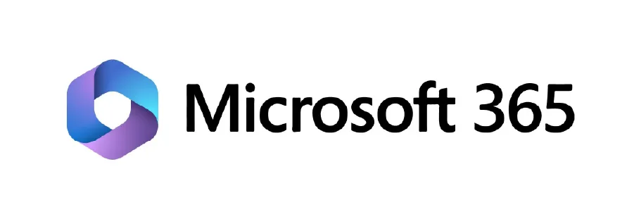 Logo di Microsoft 365 con gradazioni di blu e viola.